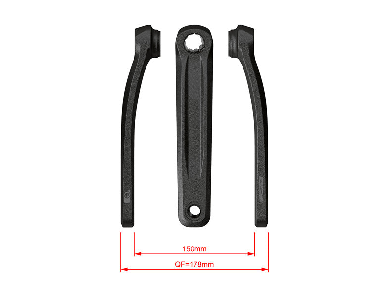 FSA Ebike Chainset CK-320 ISIS 27.5mm Black