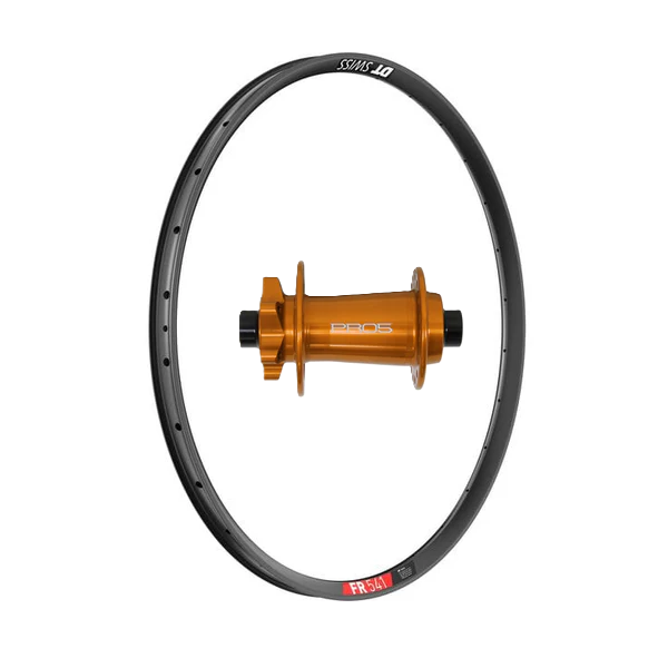 (Slam69built) DT Swiss FR 541 27.5" / Hope Pro 5 Boost / Front Wheel (Black/Orange)
