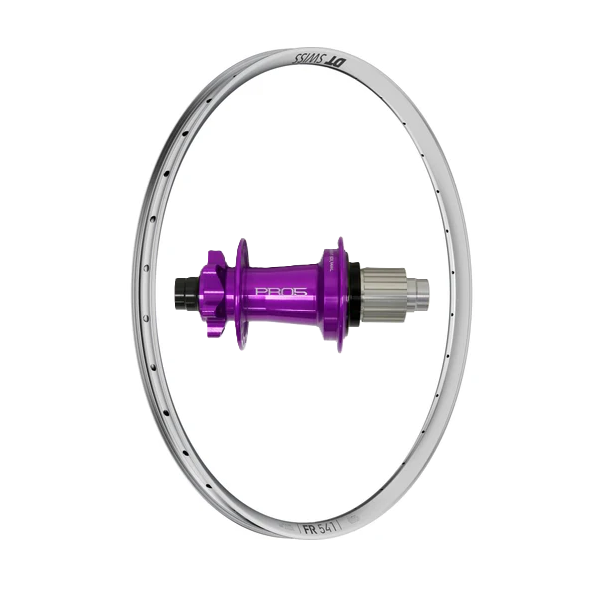 (Slam69built) DT Swiss FR 541 29" / Hope Pro 5 Boost / Rear Wheel (Silver/Purple)