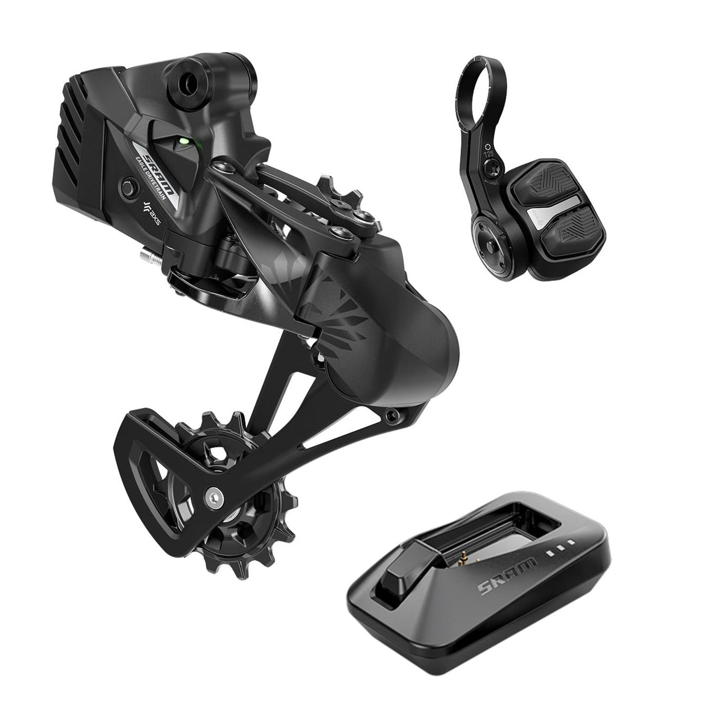 SRAM S500 Eagle AXS Upgrade Kit (Included: Rear derailleur with protector, battery, POD controller with discrete clamp, PowerLock, USB-C charger, chain gap tool)
