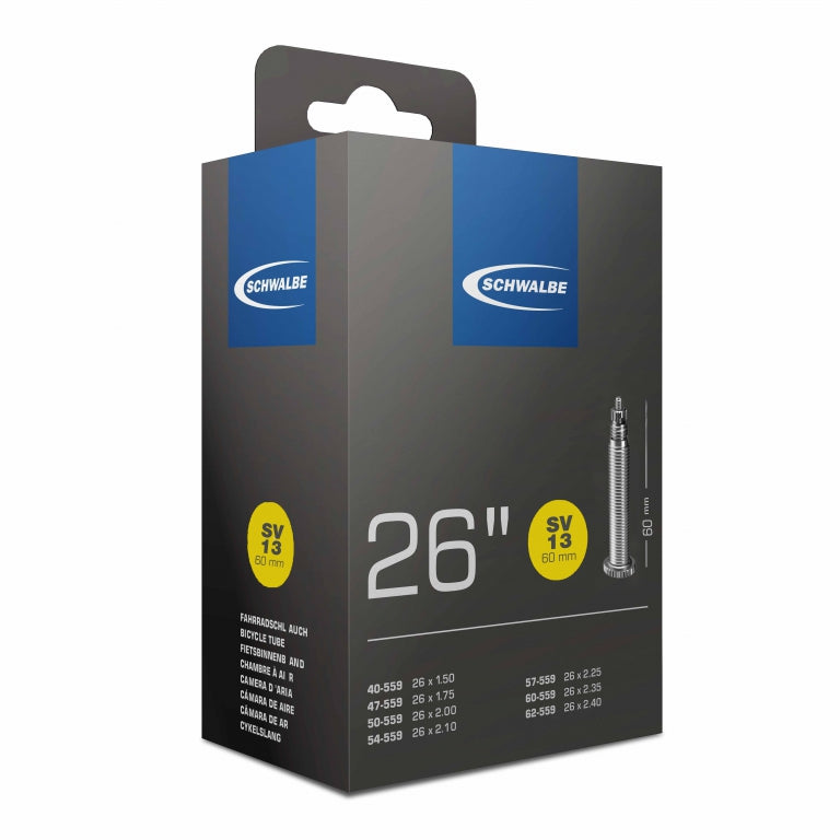 Schwalbe SV13 26" Innertube (Presta Valve) 26 x 1.50 - 2.50 (60mm Valves)