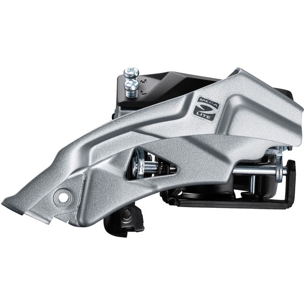 Shimano FD-M2000 Altus 9-speed hybrid front derailleur, Triple 63-66, top swing, dual-pull
