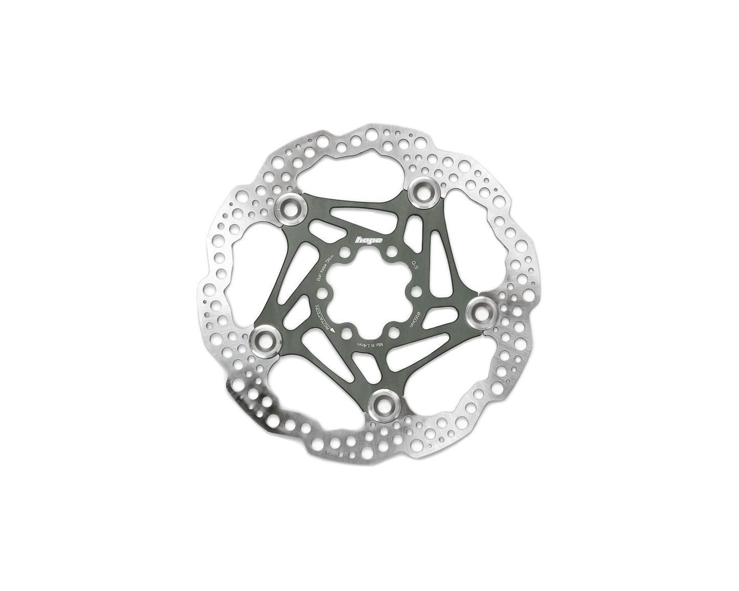 Hope Universal Floating Disc Rotor - 6 Bolt - Smoke