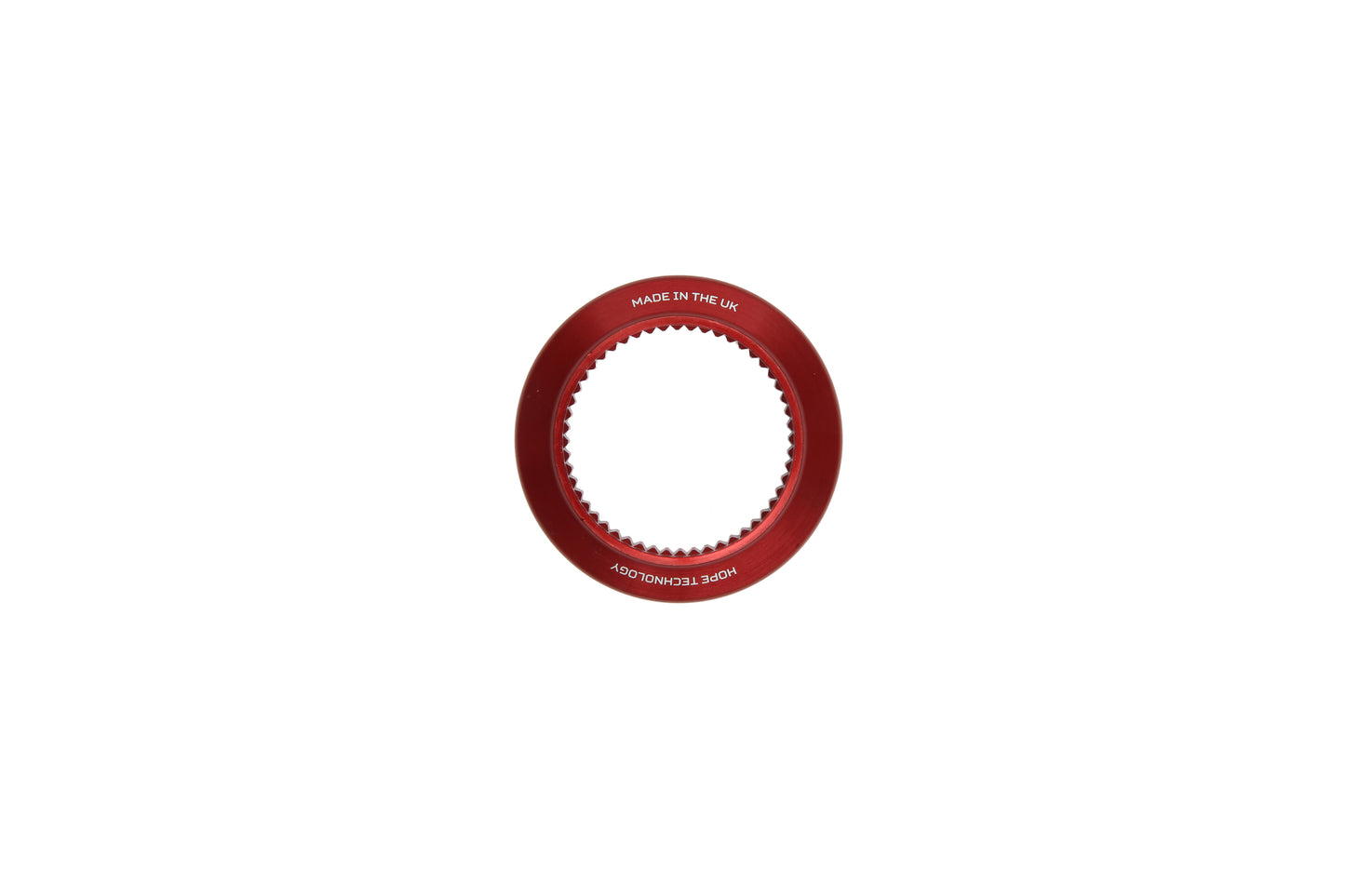 Hope Centre Lock To 6 Bolt Adaptor - Red