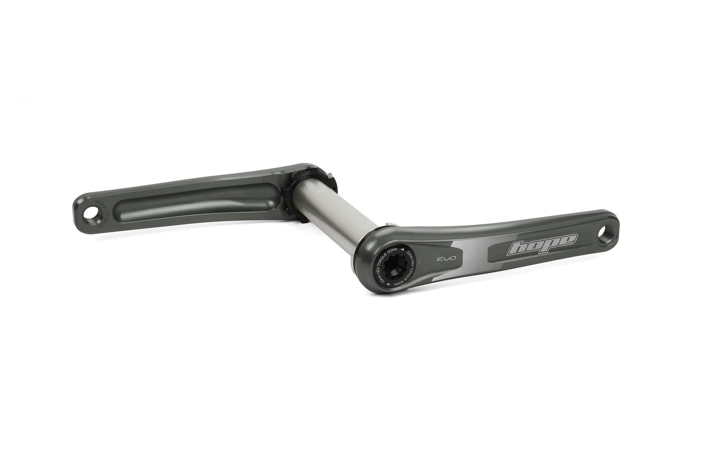 Hope EVO Crankset No Spider - 120mm FatBike - Smoke