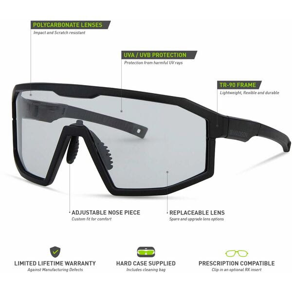 Madison Enigma Glasses - matt black / clear