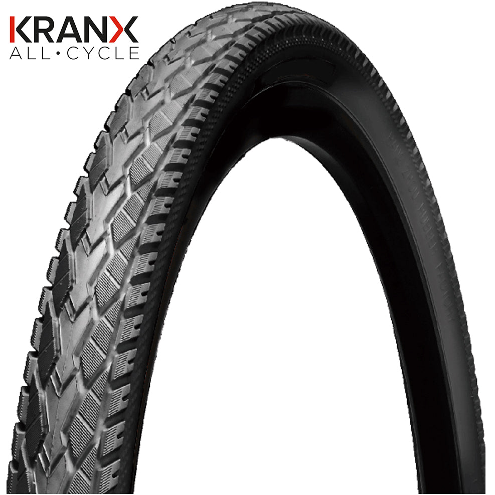 KranX Vanguard 700C Hybrid Tyre in Black (Wired) - 700 x 35mm