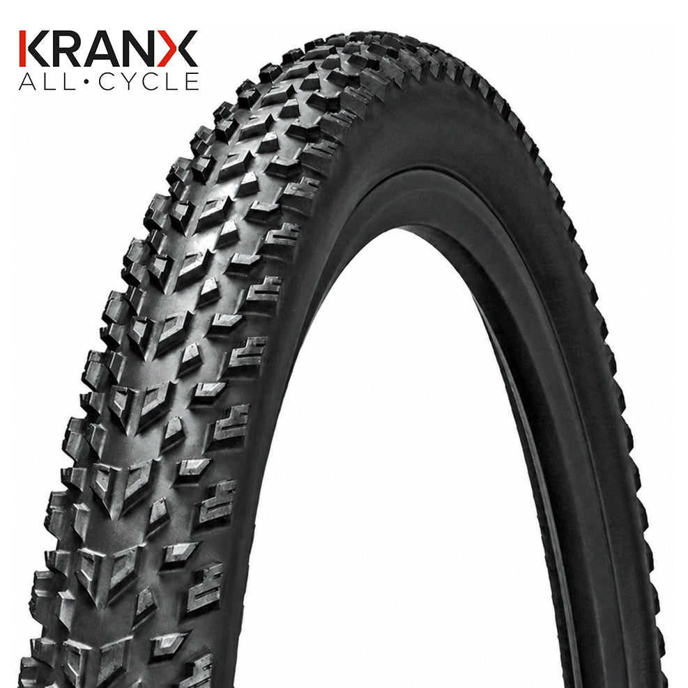 KranX Exceed MTB Tyre in Black (Wired) - 27.5 x 2.10"