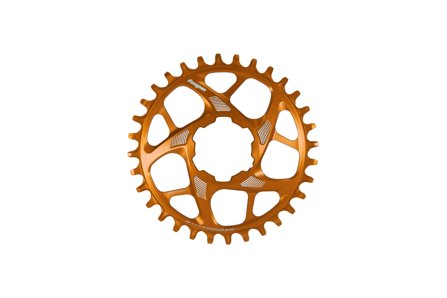 Hope R22 Spiderless Boost Chainring - Orange