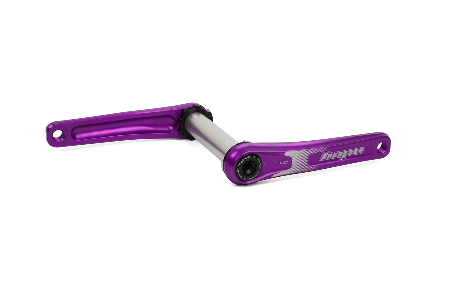 Hope EVO Crankset No Spider - 83mm DH - Purple