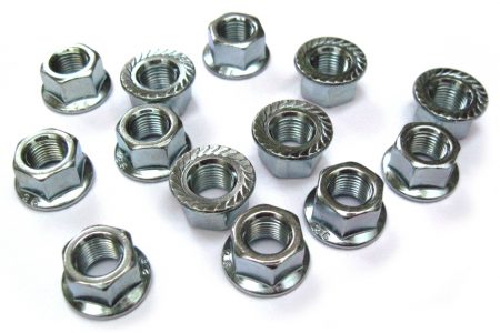 FLANGED 10MM WHEEL NUT (EACH)