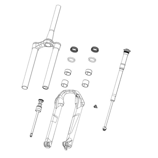 RockShox Spare - Fork Dust Wiper Kit - Low Friction SKF (Includes Flangeless Dust Wipers & 6mm Foam Rings) - Pike/Lyrik B1/Yari/Boxxer/Domain Dual Crown