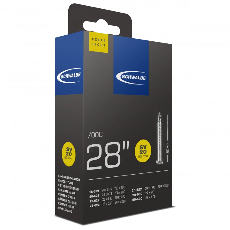 Schwalbe SV20XXL Extra Light Inner Tube - 700 x 18-25 - 80mm Valves