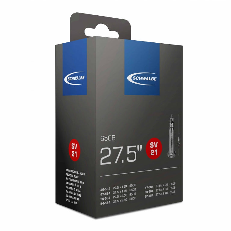 Schwalbe SV21 27.5 650b Innertube (Presta Valve) 1.50 - 2.40
