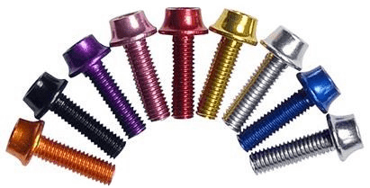 A2Z Water Bottle Cage Bolts - Coloured (4 Bolts)