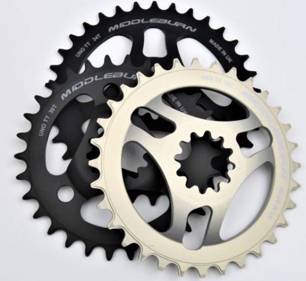 MIDDLEBURN BIKE CHAINRING RS8 X-TYPE UNO TT THICK/THIN SPIDER - HC
