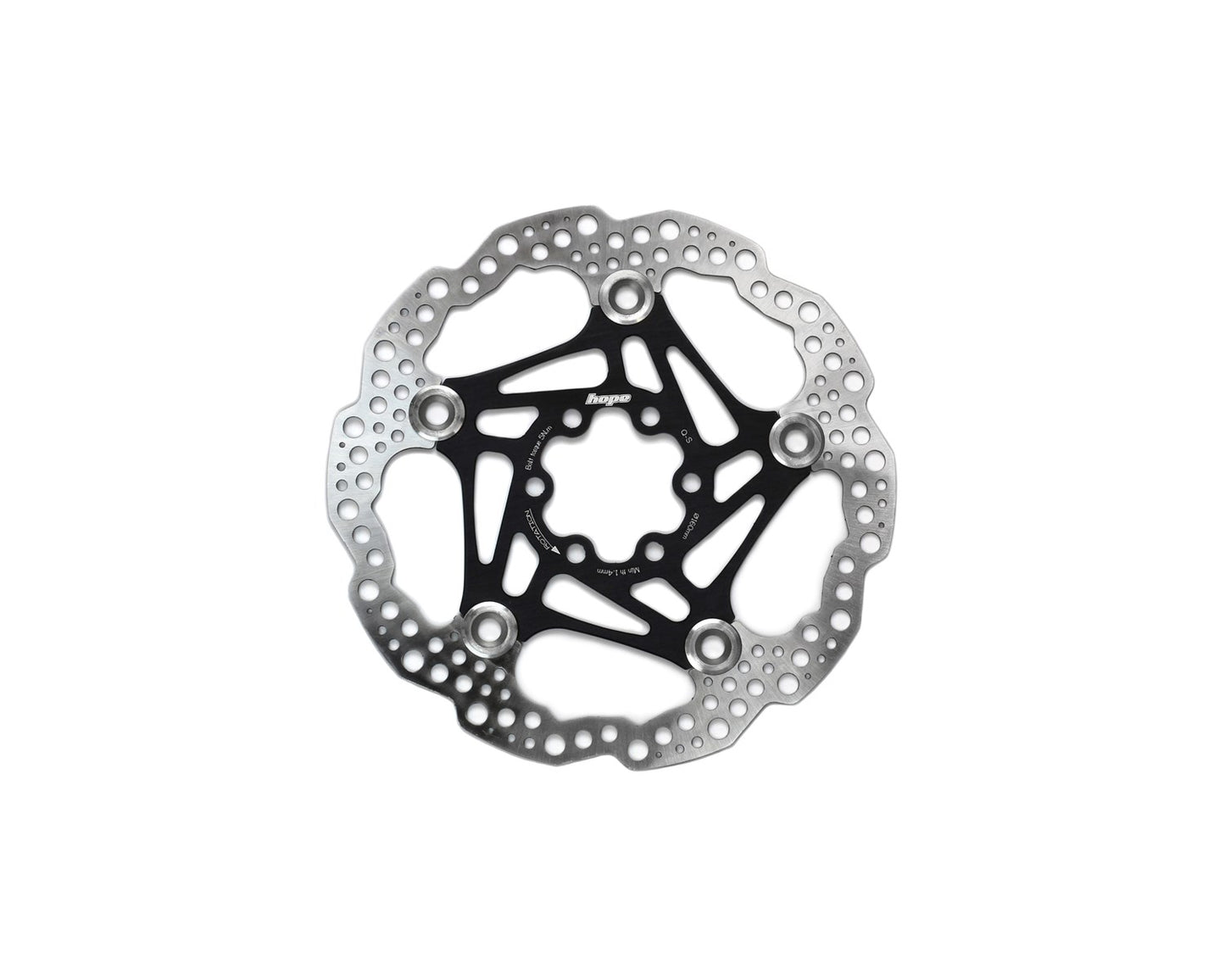 Hope Universal Floating Disc Rotor - 6 Bolt - Black