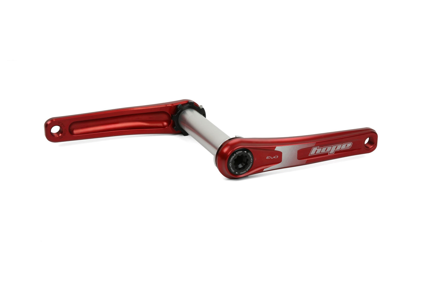 Hope EVO Crankset No Spider - 120mm FatBike - Red