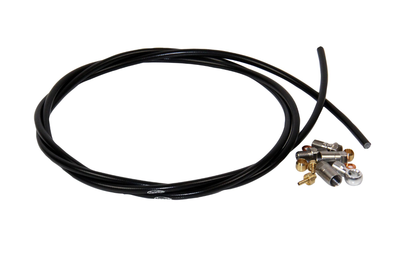 Hope 5mm Black Hose INC. connectors for XCR - Brake Spares