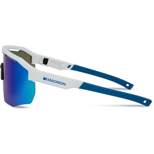Madison Cipher Glasses - white / green mirror