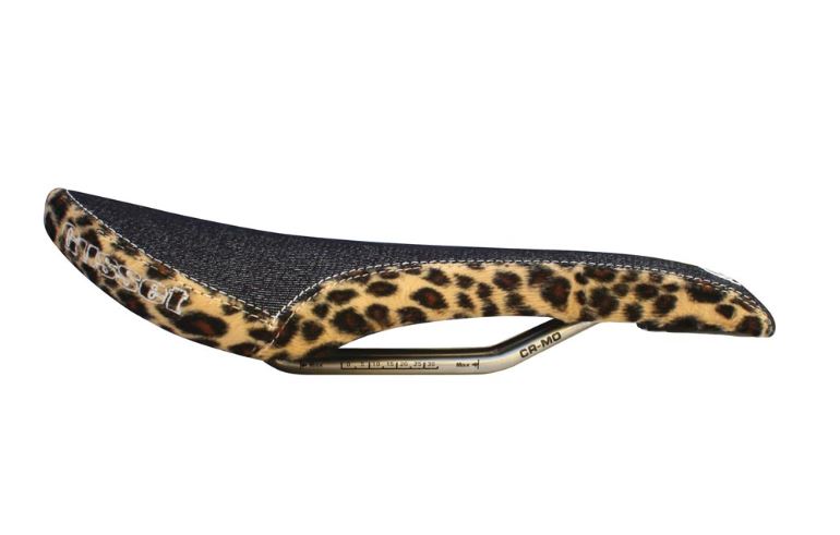 Gusset R-Series Saddle - Denim / Leopard