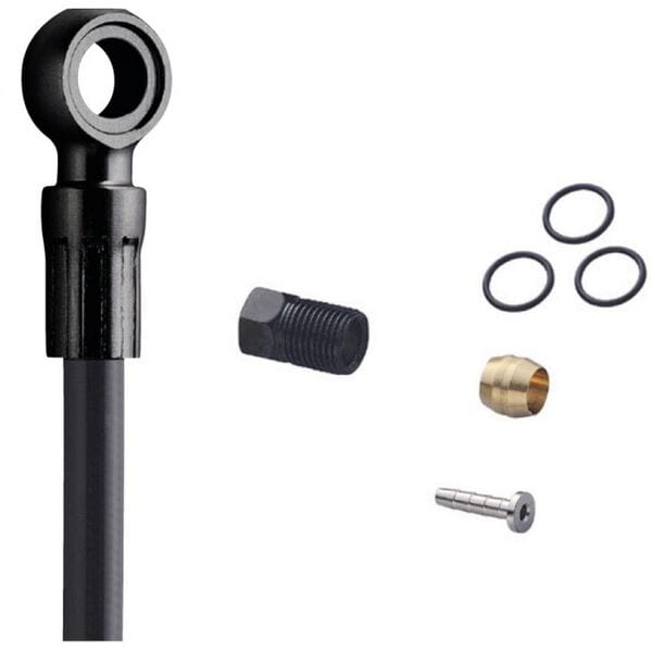 Shimano SM-BH90 XTR disc brake cuttable hose, straight banjo, rear, black