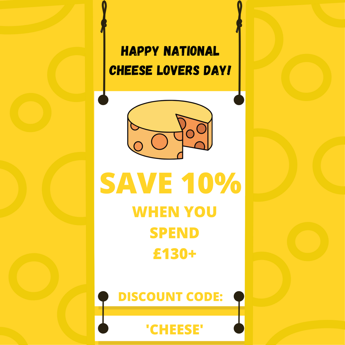 Happy National Cheese Lovers Day - Save 10% !