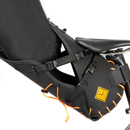 RESTRAP SADDLE BAG (18 LITRES) - BLACK/ORANGE