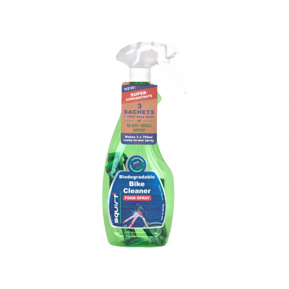 Squirt Bike Cleaner 750ml Spray with 3x Sachet