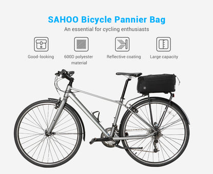 Sahoo 8Ltr Lined Rear Rack Bag