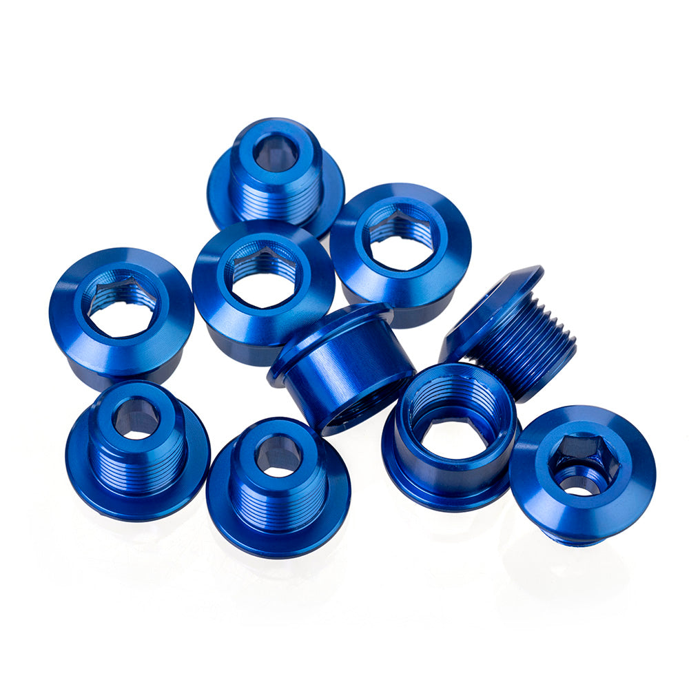 ID Alloy Chainring Bolts - XL Single - 6.5mm bolt with 5.5mm backnut (pack of 5)