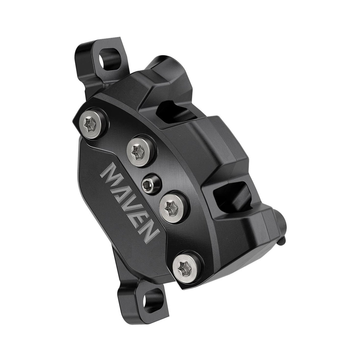 SRAM DISC BRAKE MAVEN SILVER STEALTH - ALUMINUM LEVER, STAINLESS HARDWARE, REACH/CONTACT ADJ,SWINGLINK, BLACK (INCLUDES MMX CLAMP, BRACKET) (ROTOR SOLD SEPARATELY)A1