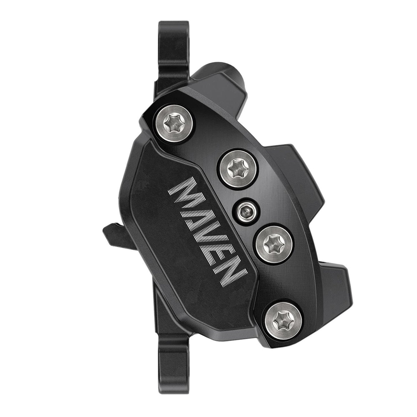 SRAM DISC BRAKE MAVEN SILVER STEALTH - ALUMINUM LEVER, STAINLESS HARDWARE, REACH/CONTACT ADJ,SWINGLINK, BLACK (INCLUDES MMX CLAMP, BRACKET) (ROTOR SOLD SEPARATELY)A1