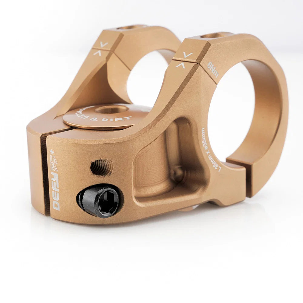 DMR Defy+ Vapour Blast Stem - Bronze Gold (35mm Clamp)