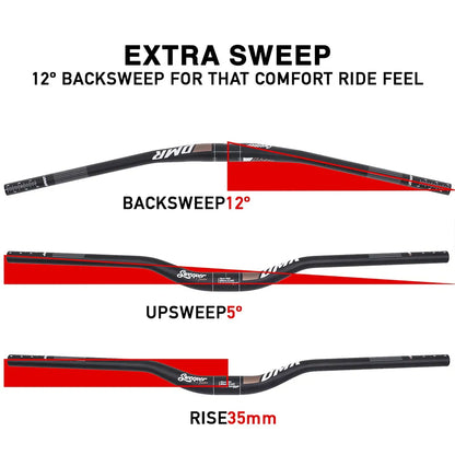 DMR Sweeper Handlebar - 35mm Rise / 35mm Clamp