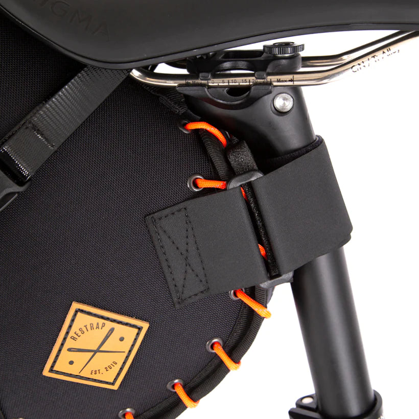 RESTRAP SADDLE BAG (14 LITRES) - BLACK/ORANGE