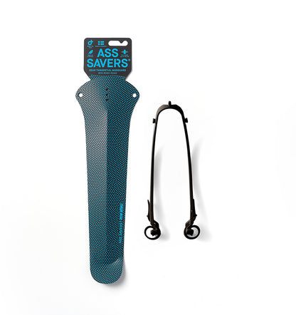 Ass Saver Win Wing 2 Road - Rear Mud Guard - Blue Dots