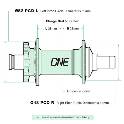 OneUp Rear Hub Boost (12x148) - Red / 32H