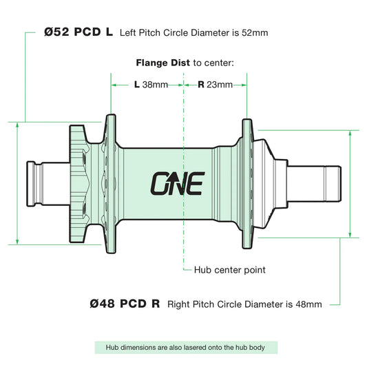 OneUp Rear Hub Boost (12x148) - Red / 32H