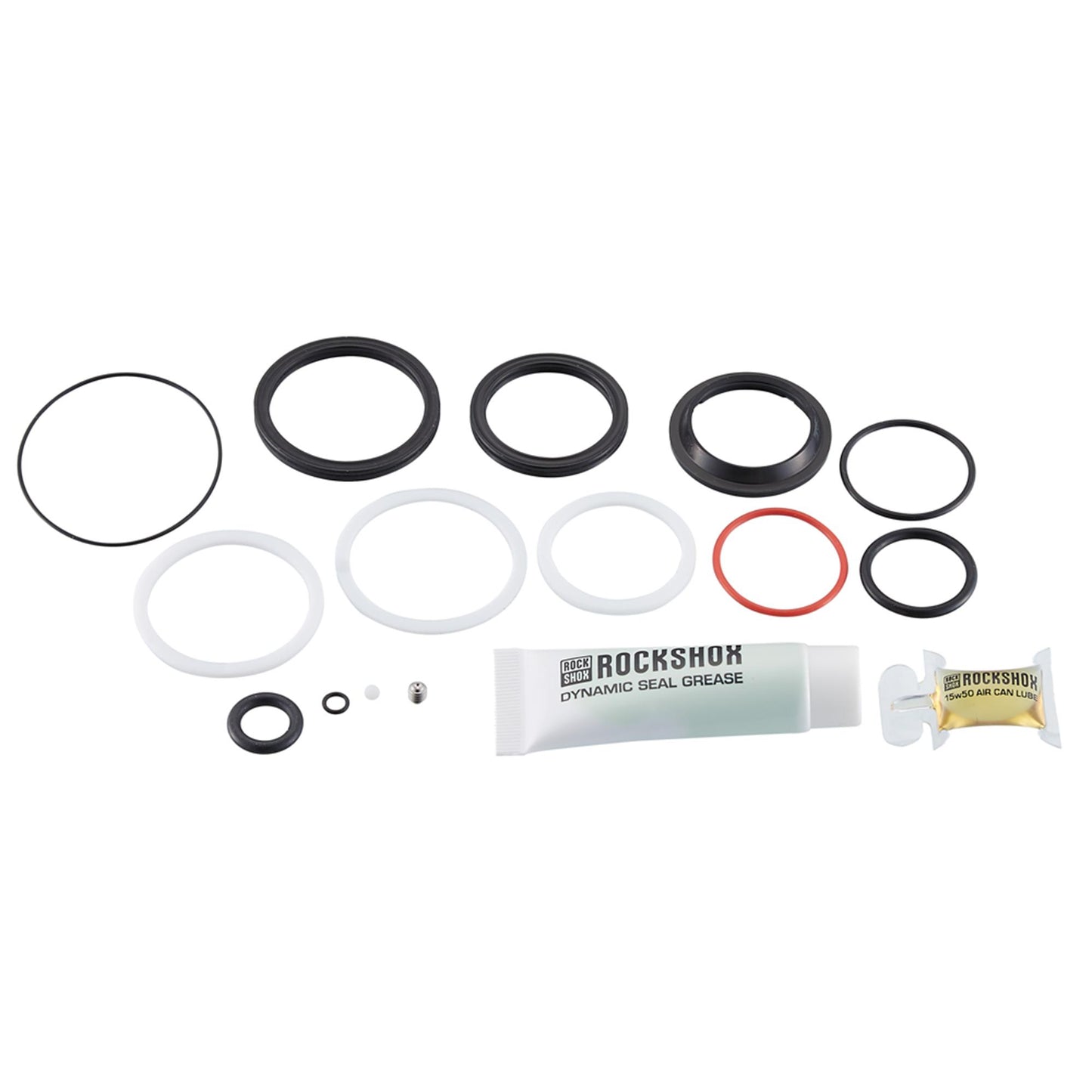 RockShox 200 Hour/1 Year Service Kit (Air Can, Piston Seals, Glide Rings, Ifp Seals, Grease/Oil) - Nude/Bold 2022+, Thrushaft (2021-2024), Deluxe /Super Deluxe (2023+) Gen-C