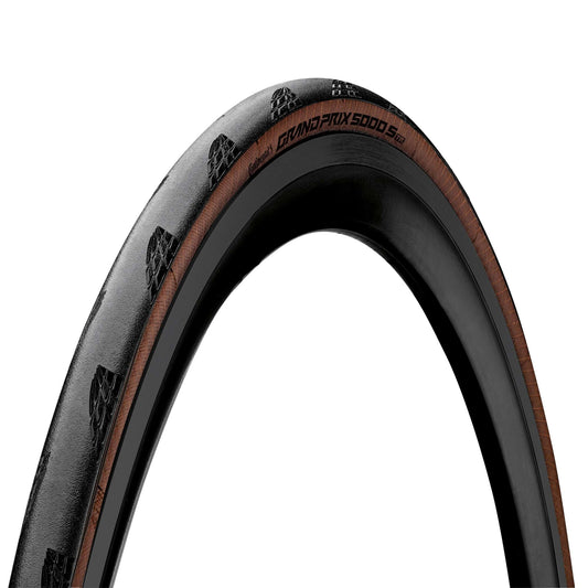 Continental Grand Prix 5000S Tubeless Ready Tyre - Foldable Blackchili Compound: BLACK/TRANSPARENT 700X28C