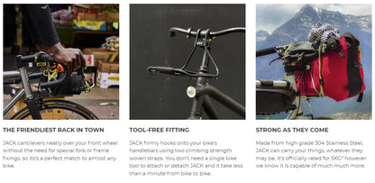 Jack The Bike Rack - Front Rack (Silver/Yellow)