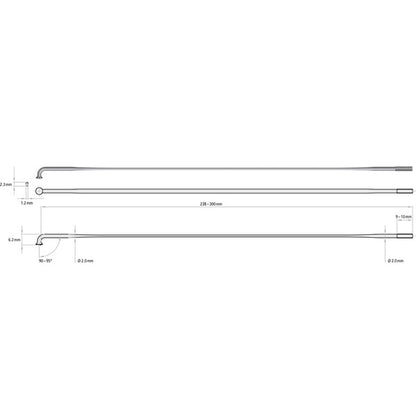 DT Swiss Aero Comp Straight Pull (SP) Spokes 14 g / 2 mm (Box of 20 Black)