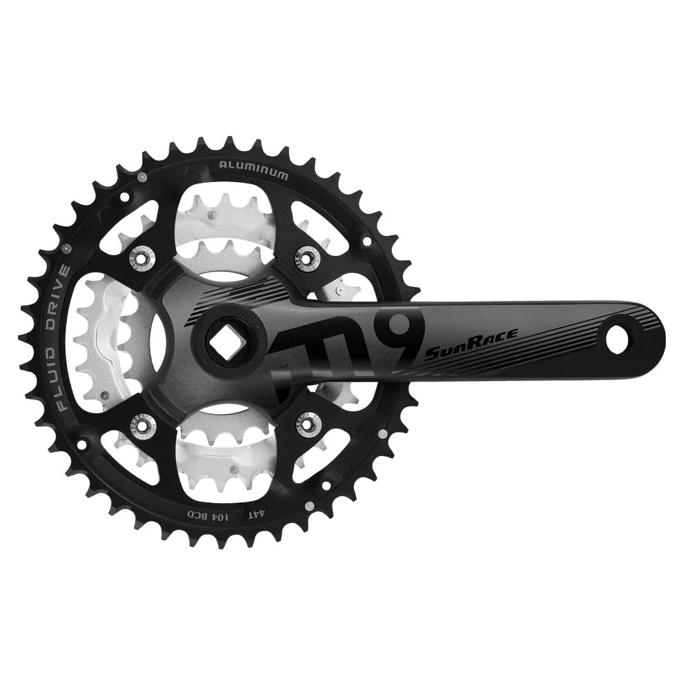 SunRace (FCM914) 9-speed Crank Set Square Tapered - 44/32/22T - 175mm