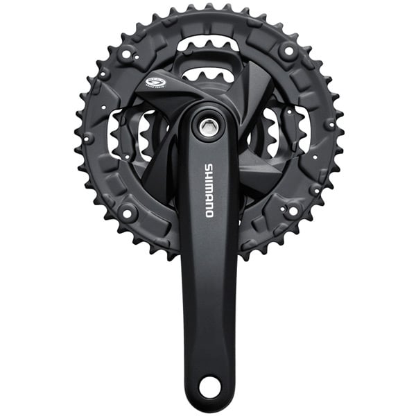 Shimano FC-M371 chainset without chainguard, square taper, 44 / 32 / 22T, 170 mm, black