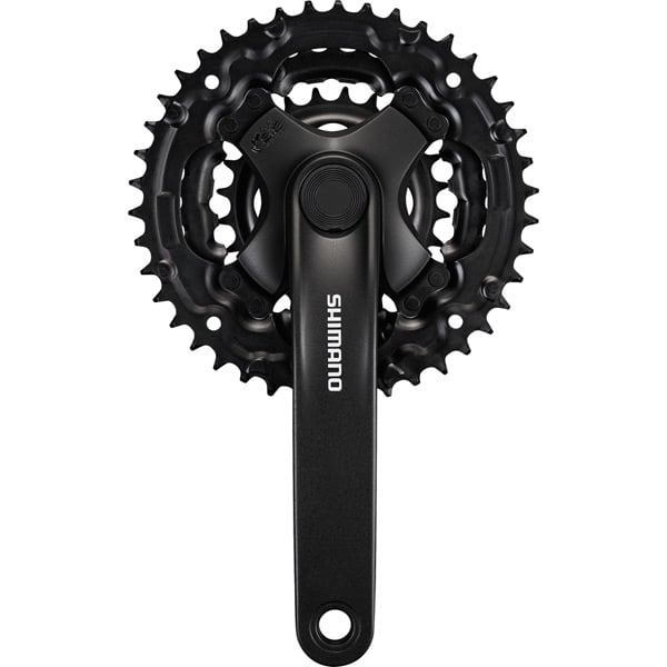 Shimano FC-TY301 chainset 42 / 34 / 24, 6/7/8-speed, 150 mm, with chainguard, black