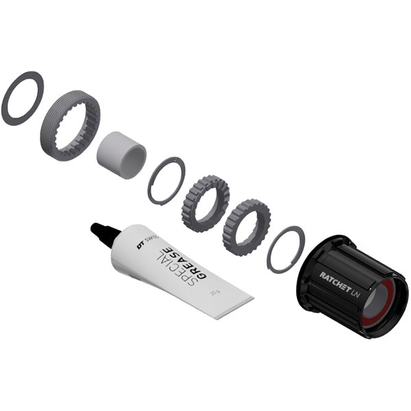 DT Swiss Ratchet LN conversion kit for 3-Pawl hubs, MTB, 18-tooth, Shimano HG Aluminium