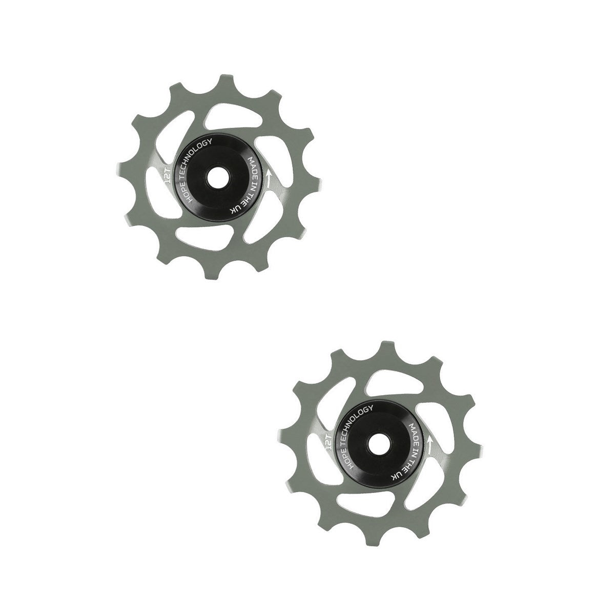 Hope 12 Tooth Jockey Wheels - Pair Smoke