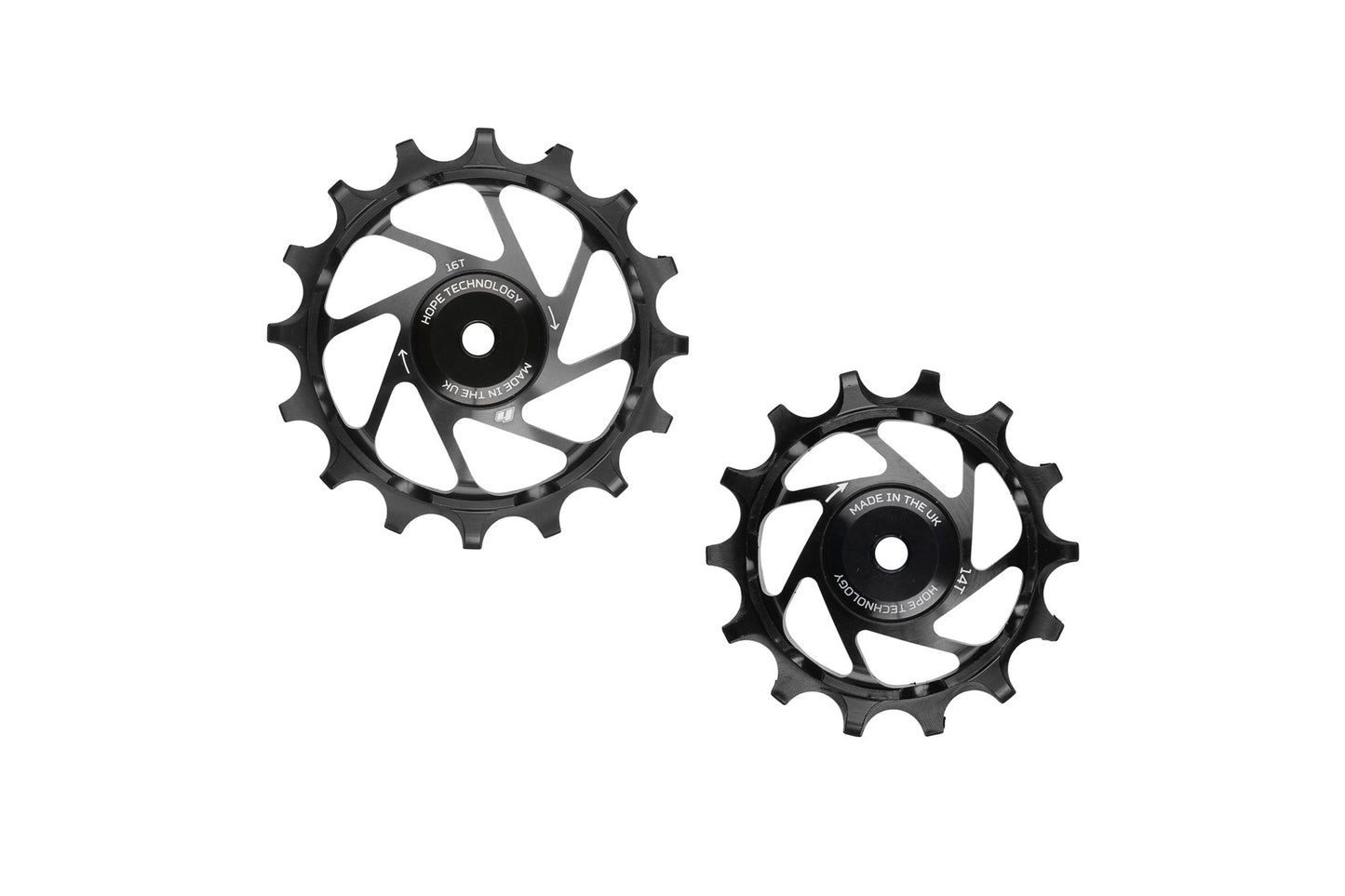 Hope 16/14T Jockey Wheels - Pair - Black