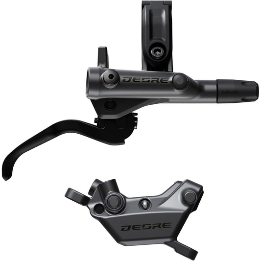 Shimano BR-M6220 Deore front 4 pot bled brake lever/post mount calliper, 1000 mm hose